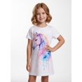 thumbnail image 5 of Comfortable Elegant Short Sleeve Summer Dress for Girls Slim-Fit Casual Dress Round Neck Girls Age 5-13, 5 of 6