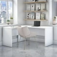 thumbnail image 2 of Scranton & Co L-Shaped Contemporary Engineered Wood Desk in Pure White, 2 of 6