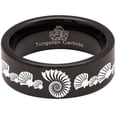 thumbnail image 5 of Seashell Tungsten Carbide Ring, 5 of 9