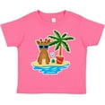 thumbnail image 3 of Inktastic Reindeer on the Beach with Palm Tree Boys or Girls Toddler T-Shirt, 3 of 5