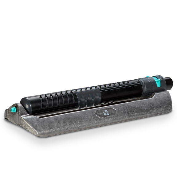 Oscillating Sprinkler 100004, Adjustable Sprinkler Spray Width & Range, 19 Precision Nozzles for Even Lawn Watering, Covers Up to 4,250 Square Feet, Durable Turbo Motor, by New England Garden Tools