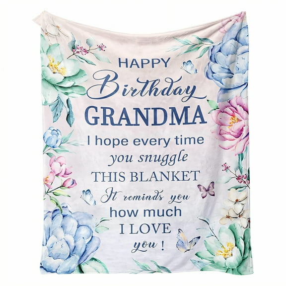 AUQ Throw Blanket,Elegant Print Throw Blankets,Brighten Home Decor Bed Blanket,Style1,100*130cm