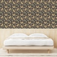 thumbnail image 3 of Ambesonne Spring Peel & Stick Wallpaper for Home, Moths Flowers Butterflies, 13"x36", Dark Eggshell Peach and Ecru, 3 of 5