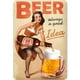 thumbnail image 1 of Placa de Metal Vintage de hierro, cerveza, camarera, pintura Rectangular, Arte de la pared, decoración, 20x30cm, 1 of 9