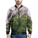 thumbnail image 3 of Chaqueta de montaña con estampado 3D de moda para hombre, sudadera de gran tamaño con patrón escénico natural, chaquetas de bombardero con cremallera y mangas largas, 3 of 4