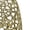 Gold / Aluminum, variant on Home® Aluminum Drum End Table with Intricate Design-gold with Round