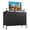 5Black, variant on Simenmax 5 Dresser for Bedroom, 5 Storage Drawers, Wide Fabric Closet Chests Organizer Tower Furniture with Wooden Top Metal Frame for Clothes, Room, Living Room, Hallway, Entryway, Black