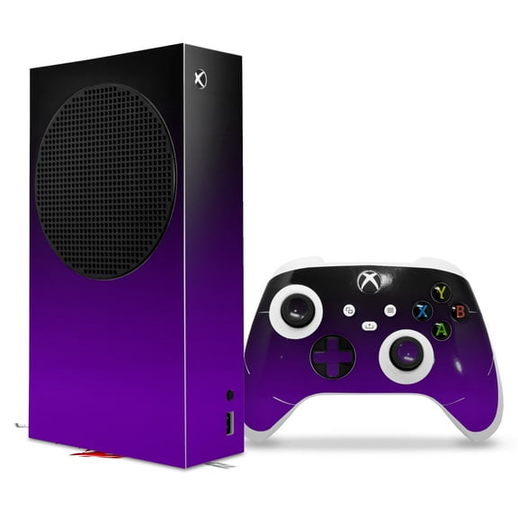 WraptorSkinz Skin Wrap compatible with the 2020 XBOX Series S Console and Controller Smooth Fades Purple Black (XBOX NOT INCLUDED)