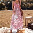 thumbnail image 2 of Colorful Swirls Tie-dye Sleeveless Dress Women's Luxury Party Dress Birthday Dresses for Women, 2 of 7