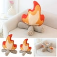 thumbnail image 5 of Gallickan 17.7" Weighted Plush Campfire Plush Toys, Soft Simulation Bonfire Stuffed Plushies Fake Firewood Plush Pillow for Outdoor Camping Room Decor Kids Gifts, 17.7", 5 of 9