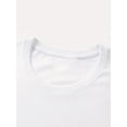 thumbnail image 4 of Women'S Floral Graphic Print T-Shirt, 100% Crew Neck Short Sleeve Casual Top, All-Season Knit Fabric, Regular Length - 220g/m2, 4 of 6