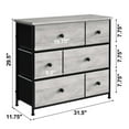 thumbnail image 6 of REAHOME 6 Drawer Dresser Organization Unit with Steel Frame, Dark Taupe, 6 of 8