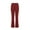 Burgundy, variant on Wyobmus Womens Plus Size Flared Yoga Pants Solid Stretch High Waisted Tummy Control Workout Leggings Bootcut Yoga Leggings XS-4X Burgundy
