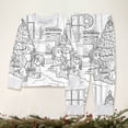 thumbnail image 4 of Bainana Unisex Christmas Diy Pajamas For Kids Cartoon Print Long Sleeve T-Shirt Pants Nightwear Boys And Girls Comfort Fit Outfit Set, Size 3-4 Years, 4 of 8