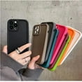 thumbnail image 4 of Solid Candy Color Case for iPhone 15 Pro Max Matte Soft Silicone Shockproof ( Full Camera Protection ) Phone Cases Cover (Sky Blue,for iPhone 15 Pro Max), 4 of 11