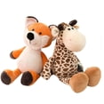 thumbnail image 3 of 25cm peluche Animal relleno muñeca selva bosque Animal juguete suave algodón elefante mono creativo un mapache, 3 of 5