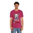 thumbnail image 4 of Patriotic Dogs 4 Of July Independence Day America Jersey Short Sleeve Tee, 4 of 12