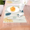 thumbnail image 5 of YFYANG Washable Heat-Resistant Placemats, 70% PVC/30% Polyester, Lovely Floral Pattern Kitchen Table Mat, 12" x 18" 4 Piece, 5 of 6