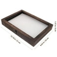 thumbnail image 5 of XIBUFE 2026 New Shadow Box Frame 9X12 Shadow Box Display Case with Linen Back Memorabilia Awards Medals Photos Memory Box Rustic Carbonized Wood,For Home,Office,Wall,Desk, 5 of 6