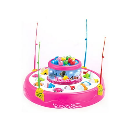 USToyOutlet Let s Fish Spinning Fishing Game - Pink