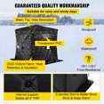 thumbnail image 3 of VEVORbrand Ice Shelter 2-Person Pop-up Portable Ice Fishing Shelter Top Insulated Ice Shelter Tent for Fishing Outdoor , 58 x 58 x 66 inch, Black, 3 of 8