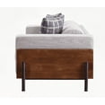 thumbnail image 3 of Pelton Fabric & Walnut Finish Dining Chair - 1-Piece with Non-Slip Pads, 3 of 5