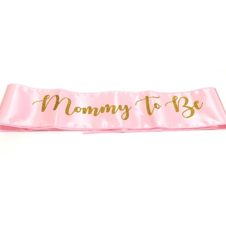 Baby Shower Mommy To Be Pink And Gold Sash Walmart Com