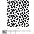 thumbnail image 2 of Cute Cow Print Blanket Soft Cozy Lightweight Gifts Blanket for Kids Adults, Animal Skin Plush Flannel Throw Blanket for Sofa Couch Bed Decor Black White W40 xL50, 2 of 6