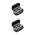 thumbnail image 4 of sweethay 1 par de auriculares deportivos tipo c IPX7 para juegos, auriculares compatibles con Bluetooth, auriculares con pantalla Digital LED HiFi para Negro 2piezas, 4 of 6
