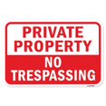 thumbnail image 1 of SignMission A-1218-24827 Panneau en Aluminium 12 x 18 Po - Propriété Privée Interdiction d'Entrer, 1 of 1