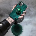 thumbnail image 1 of Funda de lujo con cordón de diamante para iPhone, carcasa con soporte de cristal brillante para modelos 13, 11, 12pro Max, XR, XS Max, 6, 6S, 8, 7 Plus, 12mini, SE2020 Fivean unisex, 1 of 2