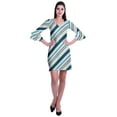 thumbnail image 2 of Moomaya Womens Imprimé Courte Robe Cloche Manches Robes pour les Femmes Vêtements d'Été Occasionnels, 2 of 6