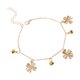 thumbnail image 2 of Tobillera de aleación delicada con cascabeles de trébol de cuatro hojas, joyería de playa de verano, tobillera ajustable, decoración para mujeres y niñas, 2 of 7