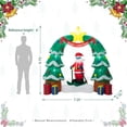 thumbnail image 3 of Glitzhome 7ft Christmas Inflatable Decorations Santa Skiing Under Tree Arch Decors with Build-in LEDs Blow Up Inflatables for Xmas Party Yard Lawn Garden Decors C99, 3 of 3