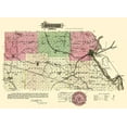 thumbnail image 2 of Everts 24x18 White Modern Wood Framed Museum Art Print Titled - Atchison Kansas - Everts 1887, 2 of 4