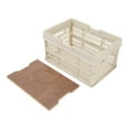 thumbnail image 2 of Large Capacity Foldable Camping Storage Basket, Multifunctional Handheld Picnic Basket With Movable Wooden Board, Durable And Waterproof, 2 of 8