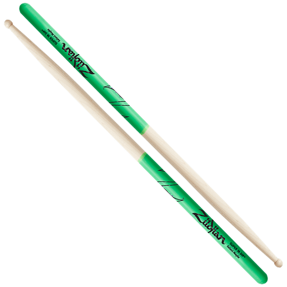 Zildjian Super 7A Maple Green DIP Drumsticks