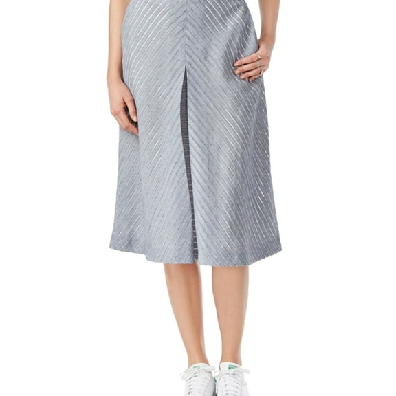 Rachel Roy Womens Pleated A-line Skirt, Blue, 8
