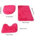 thumbnail image 3 of Shaggy Bathroom Rugs Sets 3 Piece with Toilet Cover, Thick Absorbent Plush Bath Mats, Toilet Seat Cover, Area Rug, Bath Mat Set, for Bathroom, Bedroom, Kitchen, 3 of 8