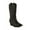 Black, variant on Womens Tammy Embroidered Mid-Calf Cowboy, Western Boots