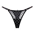 thumbnail image 1 of Tangas de encaje floral sin entrepierna, bragas íntimas de cintura baja con aro de diamantes de imitación, lencería y ropa interior sexy para mujer, 1 of 5