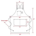 thumbnail image 2 of Aprons with Large Pockets, Cotton Canvas Cross Back Heavy Duty Adjustable Work Apron apron ,Easy to Use, 2 of 5