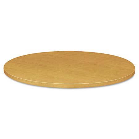 UPC: 0020459760836 | HON HTLD42.GC.N.C Preside Flat Edge 42 in. x 42 in. x 1.13 in. Round Laminate Table Top – Harvest