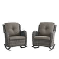 thumbnail image 5 of POCASSY Outdoor Wicker Double Rocking Chairs, 5 of 10