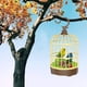 thumbnail image 4 of Pájaro cantor en jaula, juguete de columpio para pájaros, control realista, jaula para pájaros cantora de escritorio Verde y azul, 4 of 9