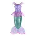 thumbnail image 1 of Girls Little Mermaid Ariel Princess Dress Cosplay Costume Children's Party Performance Clothes, 1 of 1