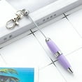 thumbnail image 6 of CCOCC 2026 New Beadable Ballpoint Pen with Keychain, 5Pcs 1.0Mm Signature Pen, Metal Stationery Pen, Bead Rollerball Pen for School and Office, 6 of 7