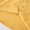 thumbnail image 6 of GYRATEDREAM Toddler Baby Boys' Long Sleeve Shirts Kids Classic Collared Button-Down Tshirt Solid Cotton Top Yellow for 2-9Y, 6 of 8