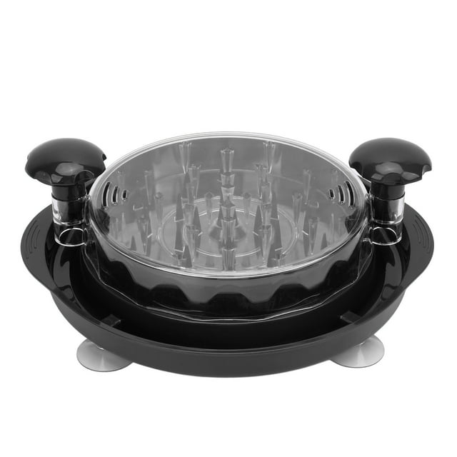 Chicken Grinder, Manual Versatile Chicken Shredder with Suction Cup for Home Kitchen Red,Black