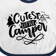 thumbnail image 4 of Inktastic Cutest Little Camper Tent and Tree Camping Design Boys or Girls Baby Bib, 4 of 4